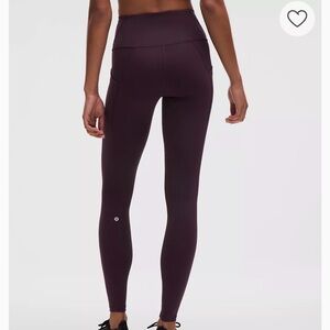Lululemon wunder train Plum Leggings 25”